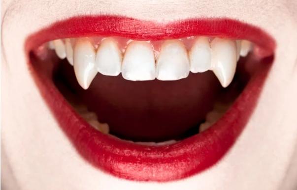 Накладные клыки вампира на зубы хеллоуин